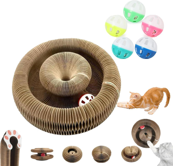 Interactive Foldable Cat Scratcher Toy